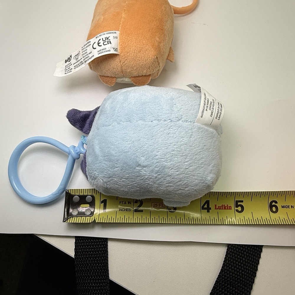 Bluey And Friends Mini Plush Clip On Lot Of 2 Bluey & Bingo - Picture 3 of 3